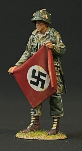US Army 101st Airborne with a German Flag