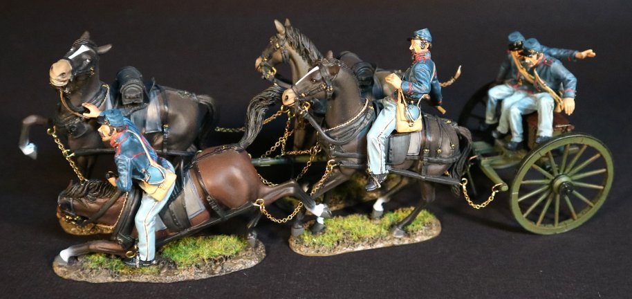 Union Artillery Limber "Under Fire"