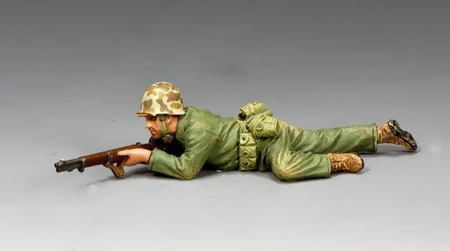Marine Crawling Into Position