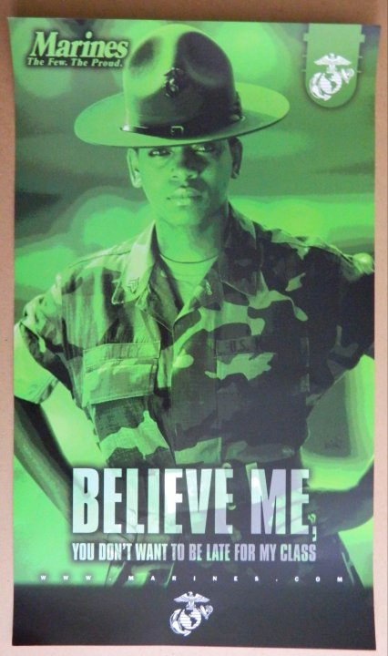 "Believe Me" USMC Recruiting Poster