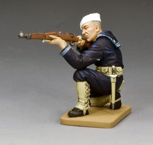 Bluejacket Kneeling Firing Rifle