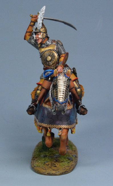 Ottoman Cavalry Cutting with Sword - Gold