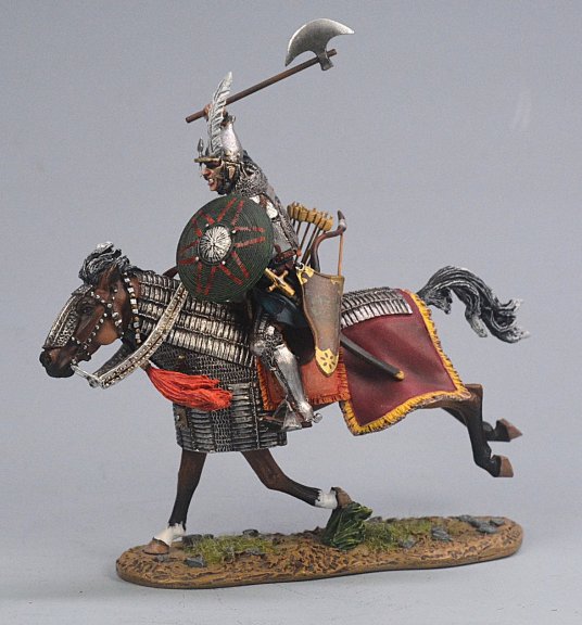 Ottoman Cavalry Attacking with Axe - Silver