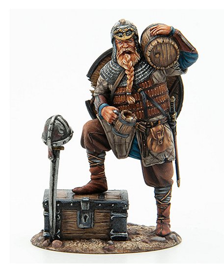 Viking Standing with Cask and Ale