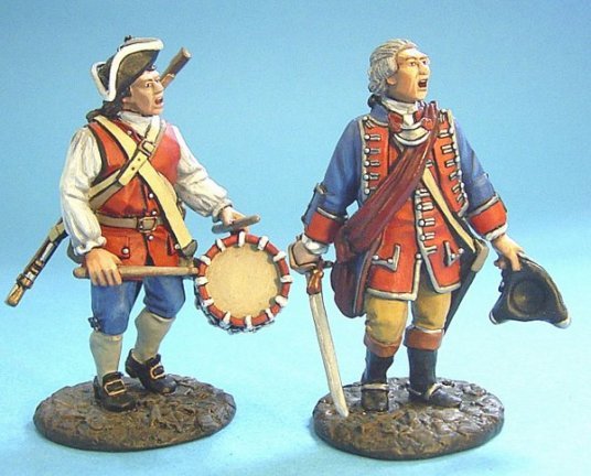 Virginia Provincial Regiment of Foot - Officer & Drummer