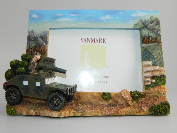 Humvee with Soldier Photo Frame