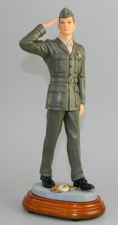"Semper Fi!" Saluting Marine