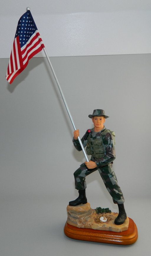 US Marine Flag Bearer