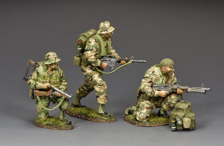 Special Forces Three Man Patrol|VN095|King & Country|Vietnam War|Toy