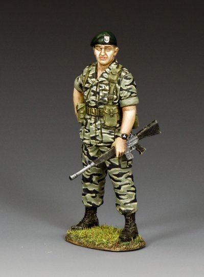 Green Beret Colonel in Tiger-Stripes