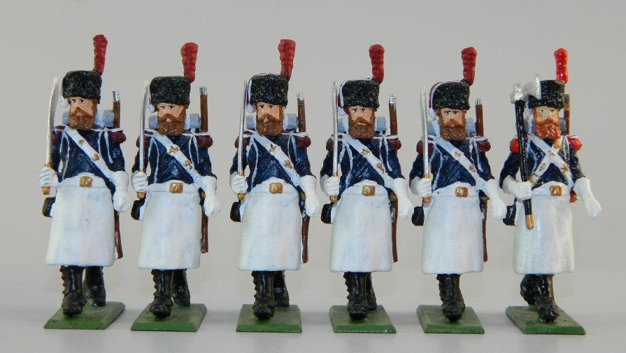 Six Sappers - 5 w/Swords & 1 w/Axe