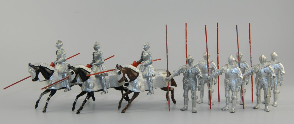 16th Century Knights in Armor - 1950s Post War