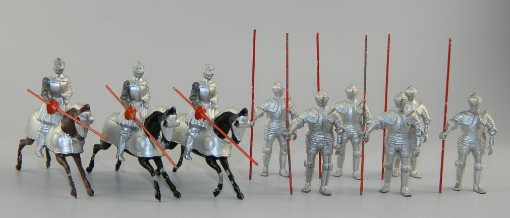 16th Century Knights in Armor - 1950s Post War