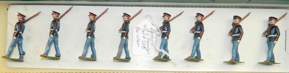 US Marines Marching - Pre-War Blue Hats