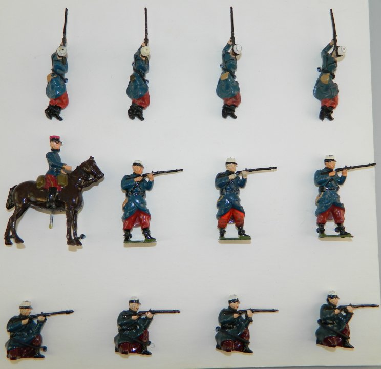 French Foreign Legion - Mounted Officer & Firing Soldiers