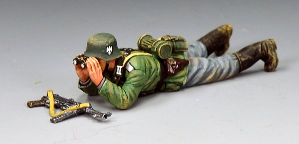 Lying Prone Wehrmacht Officer