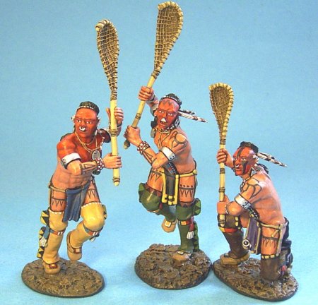 Woodland Indians Playing Lacrosse