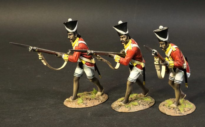 Three Sepoys, 1/8th Madras Native Infantry