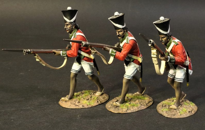 Three Sepoys, 2/12th Madras Native Infantry