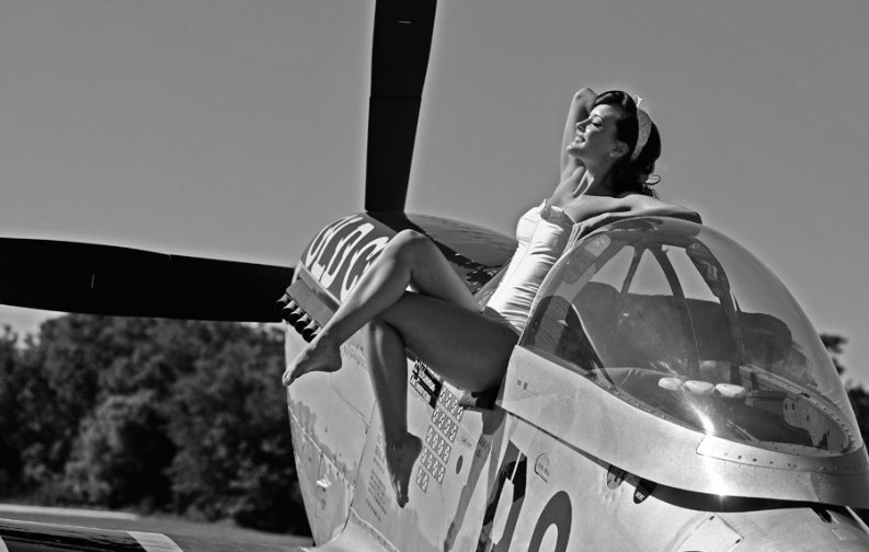 P51 Mustang "Old Crow" with Brooke, 2013