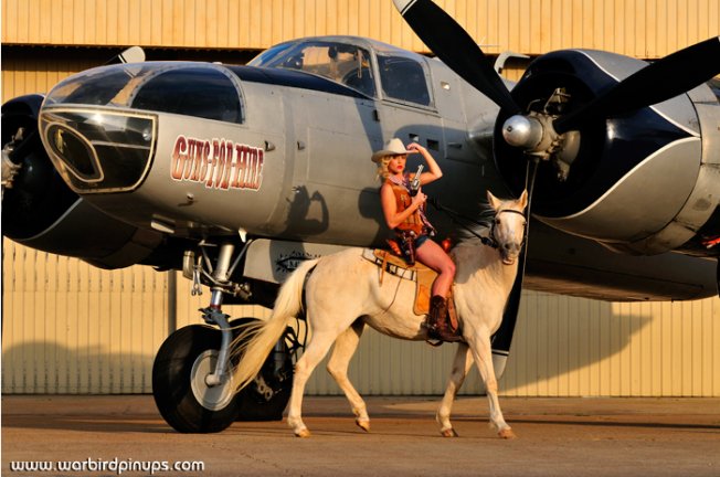 Million Air's A-26 Invader "Guns For Hire" with Lauren, 2012