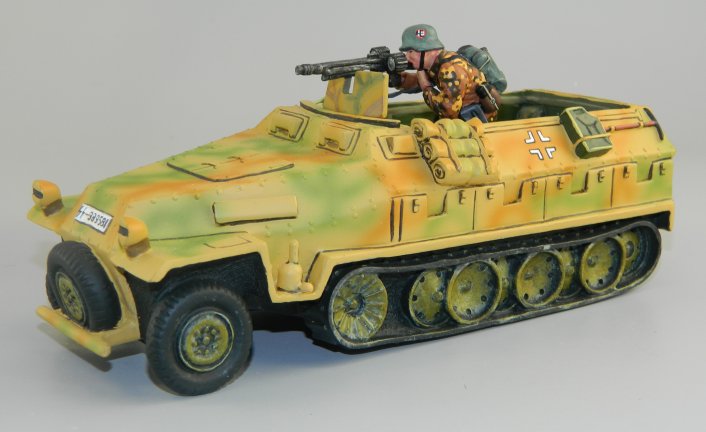 Hanomag Halftrack with Crouching Machine Gunner