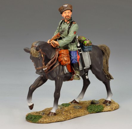 Mounted Cossack Holding Rifle, Looking Left