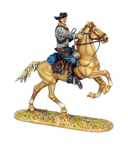 Mounted Gunfighter with Remington 1858 New Army Revolver