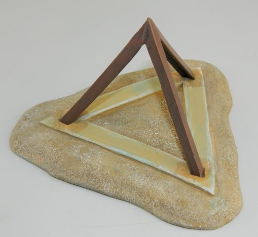 Beach Obstacles Set #3 Tetrahedron on Sand Base