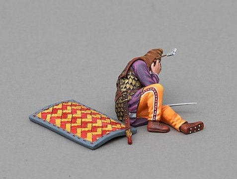 Wounded Persian Immortal - Red & Yellow Long Shield