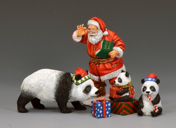 Santa & His Panda Bears