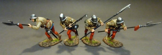 Four Yorkist Billmen, The Battle of Bosworth Field, 1485