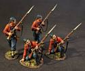 Four Infantry Firing & Loading, 11th Regiment New York Volunteer Infantry Zouaves