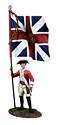 British 43rd Regiment of Foot Ensign with King's Colors, 1780
