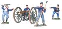 Union Artillery Set #1 - 12 Pound Napoleon Gun and 4 Man Crew