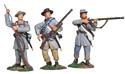 Confederate Infantry in Frock Coats Firing Line Set #1
