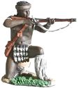 Zulu uDloko Regiment Kneeling Firing Percussion Rifle #1