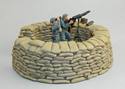 RAF Lewis Gunner, Spotter & Sand Bag Emplacement