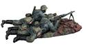 "Hitler's Buzz Saw" Waffen SS MG42 Team Firing Prone, 1942-45