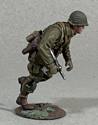 US Airborne Running with M3 Grease Gun, 1944-45