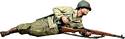 U.S. Infantryman Prone Loading M1 Garand, 1943-45