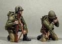 "Reporting In" U.S. Infantrymen Kneeling