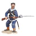 British Naval Brigade Sailor Standing Defending with Bayonet
