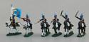 Mounted Napoleonic Hussars with Flag of the Andes