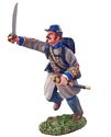 Confederate Infantry Major Charging #1