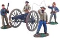 Fire! - Confederate Artillery Set #3 - 10lb Parrott Gun & 4 Man Crew
