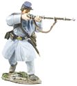 Union Infantry in Overcoat Standing Firing