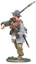 Confederate Infantry in Frock Coat Charging at Right Shoulder Shift #2