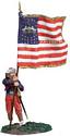 Union Infantry 114th Pennsylvania Zouaves Color Sergeant in Turban with Regimental Colors