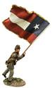 Confederate Flagbearer, 5th Texas, “Lone Star” Flag, Texas Brigade